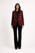 Blazer femme - officier - Cintré - Velours - Aïcha