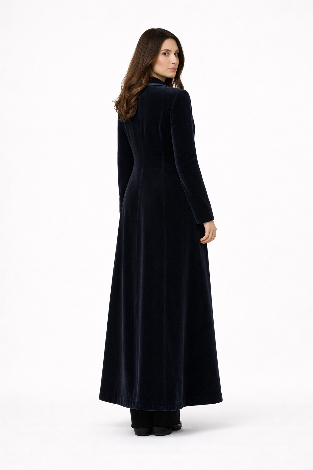 Manteau femme long  - Velours - Suzana