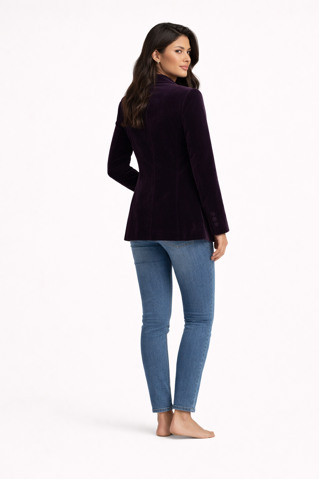 Blazer femme - cintré - Velours - Violetta