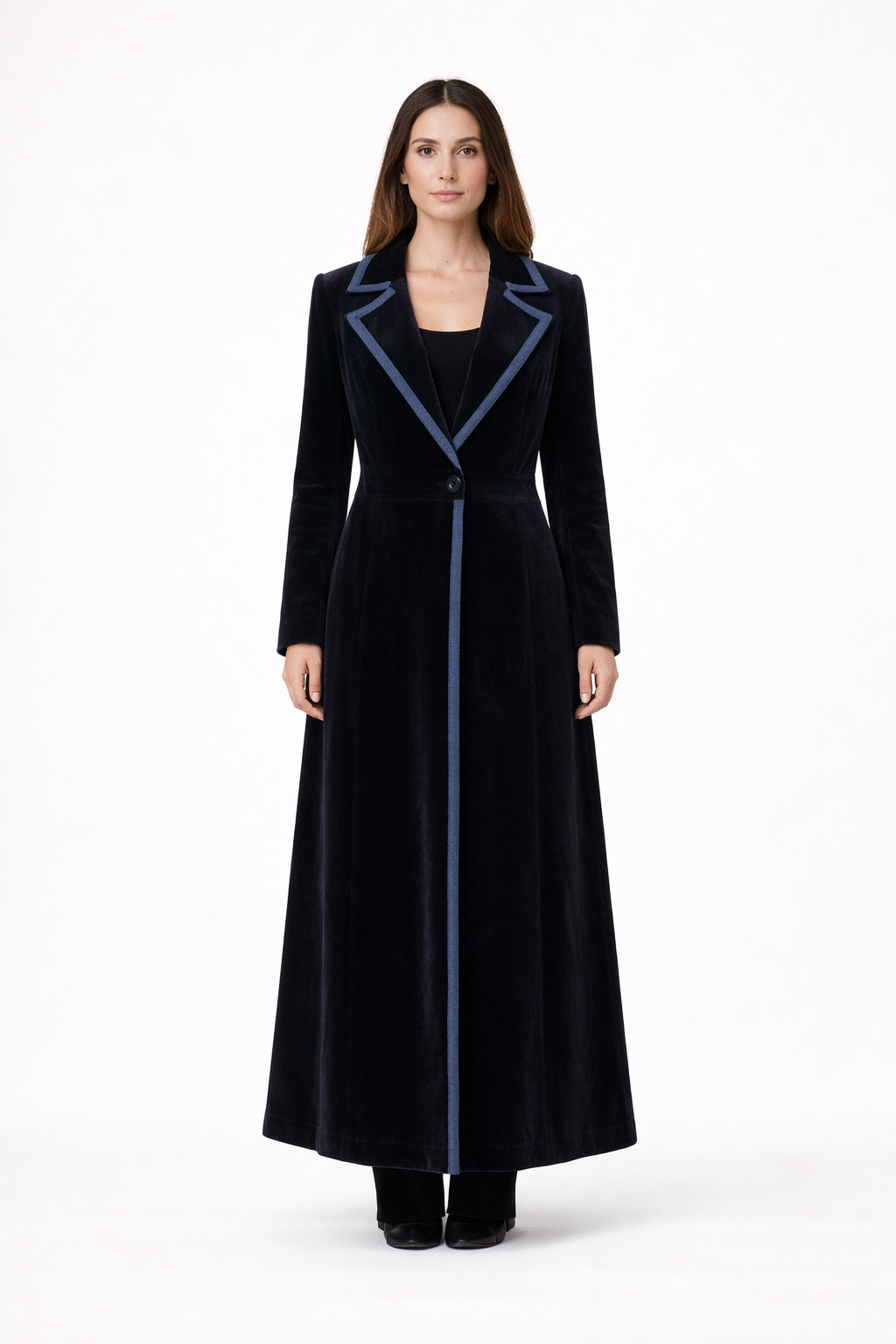 Manteau femme long  - Velours - Suzana