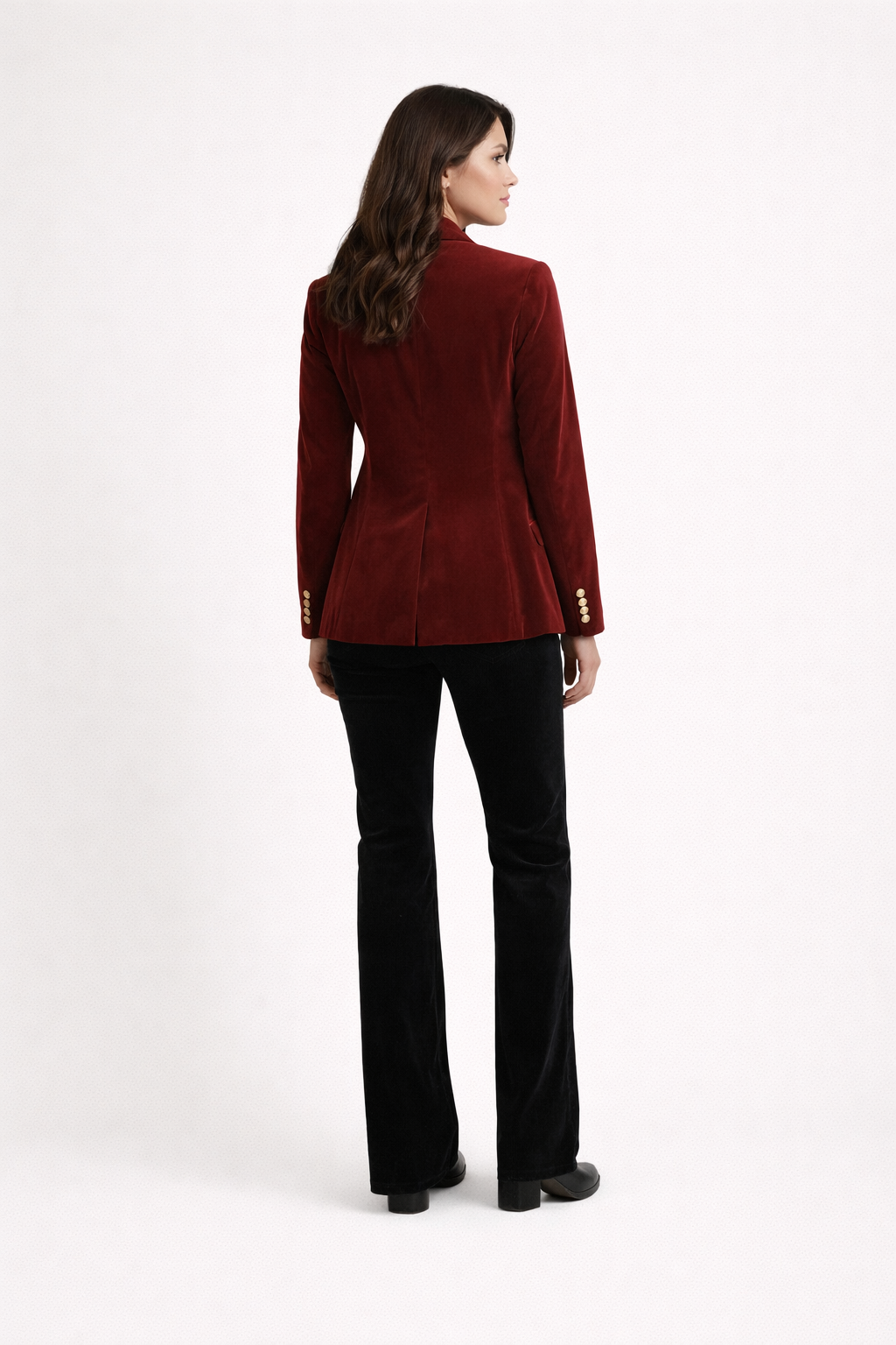 Blazer femme - officier - Cintré - Velours - Aïcha