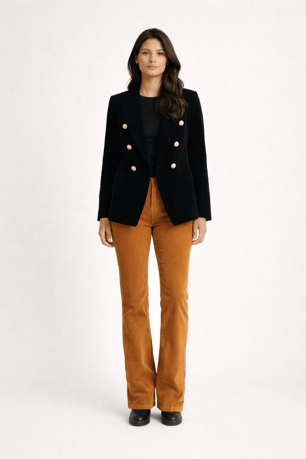 Blazer femme - officier - Cintré - Velours - Aïcha