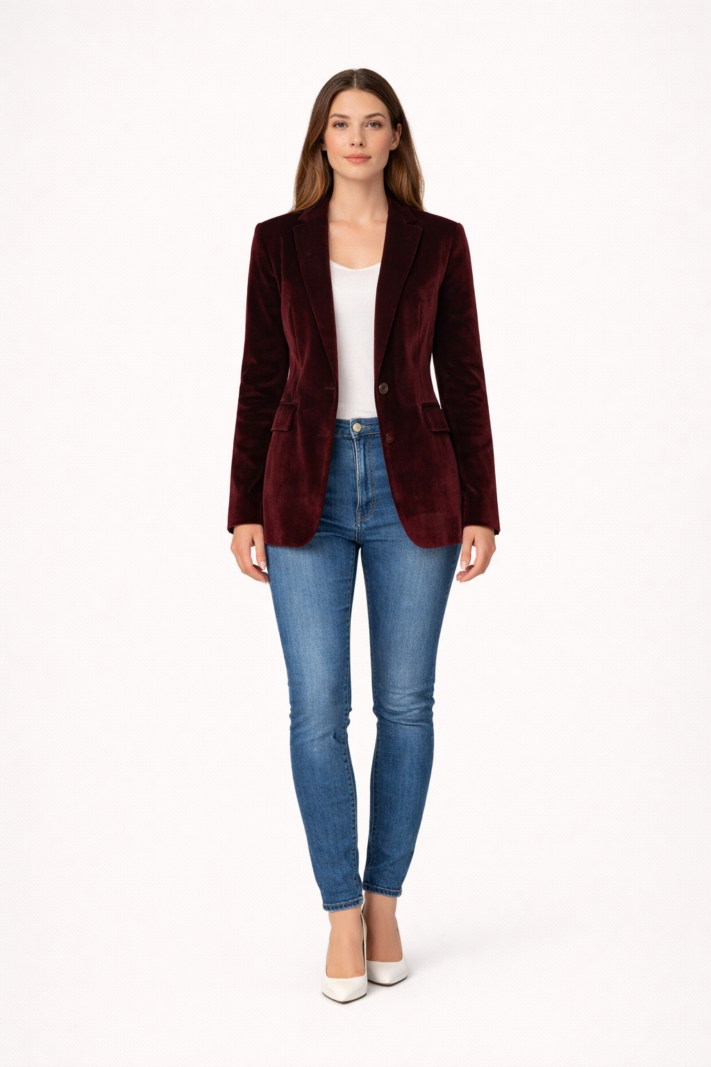 Blazer Femme - Cintré - Velours - Cécile