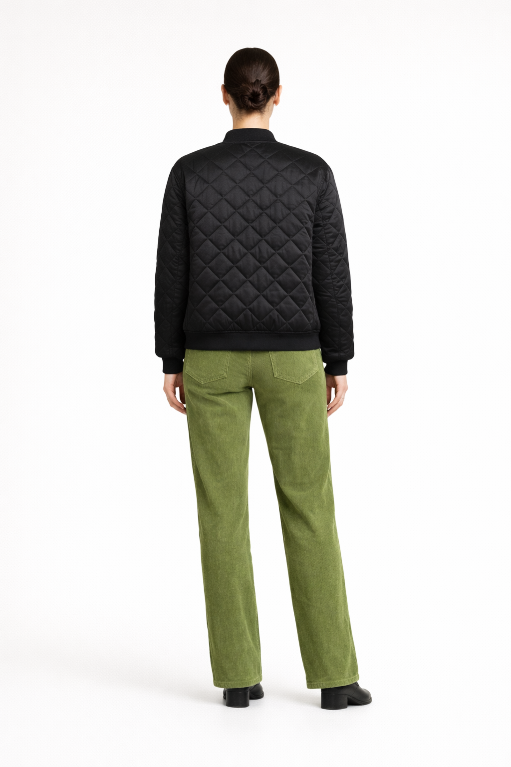 Pantalon femme - large - Velours côtelé - Olivia