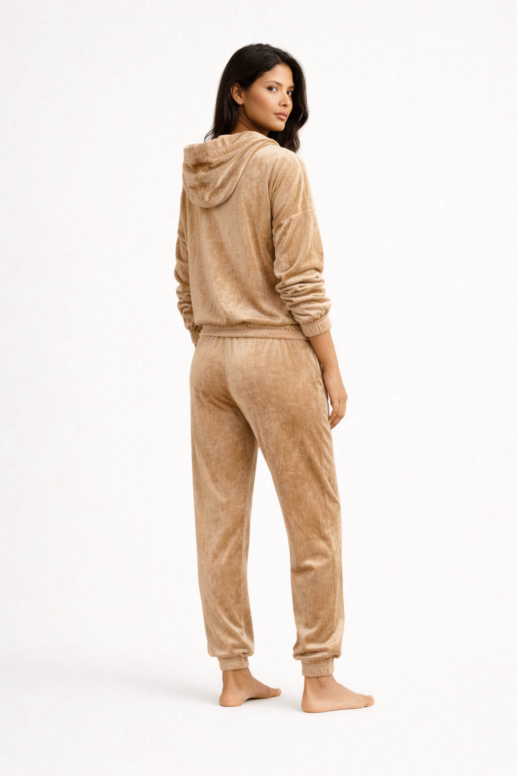 Ensemble  femme - jogging léger à capuche - Velours - Laurie