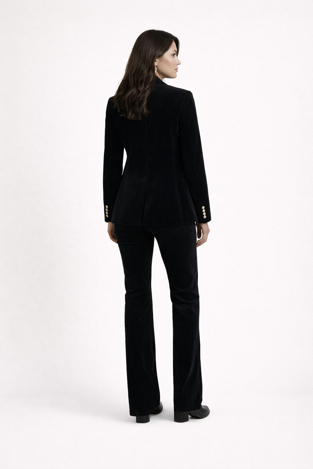 Blazer femme - officier - Cintré - Velours - Aïcha