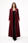 Manteau femme long  - Velours - Suzana