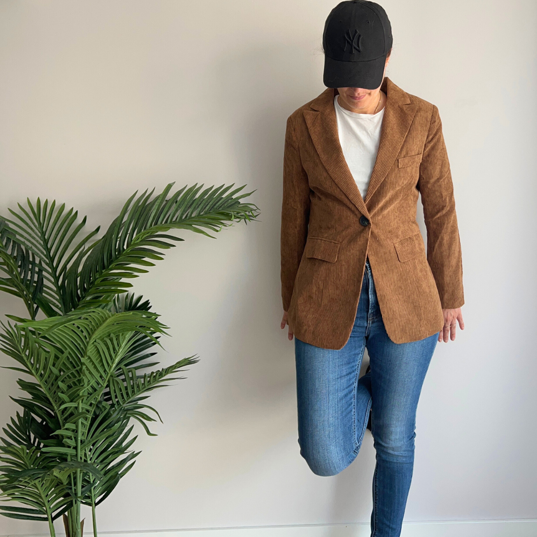 Blazer femme - Cintré - Velours  côtelé - Lydia
