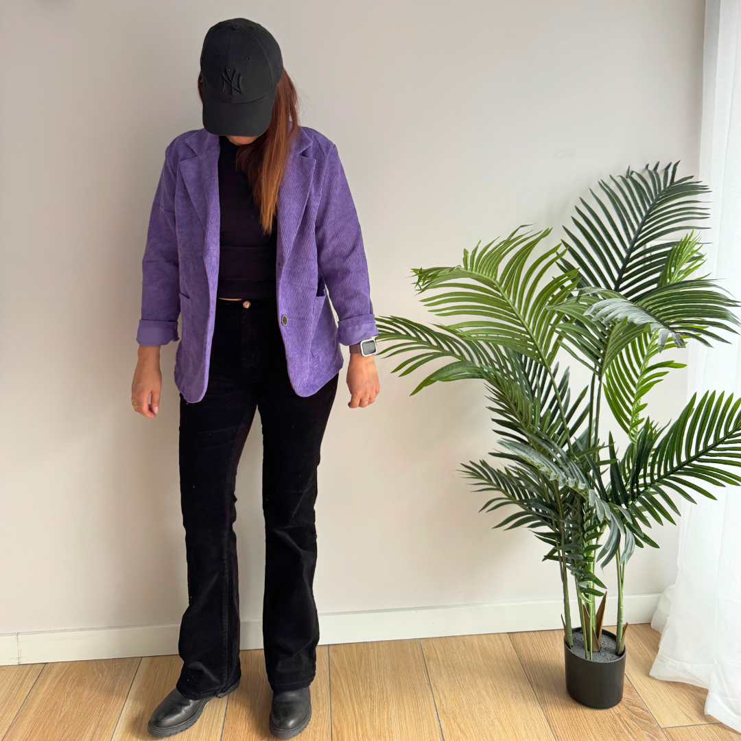 Blazer femme - décontracté léger - Velours côtelé - Gaëlle