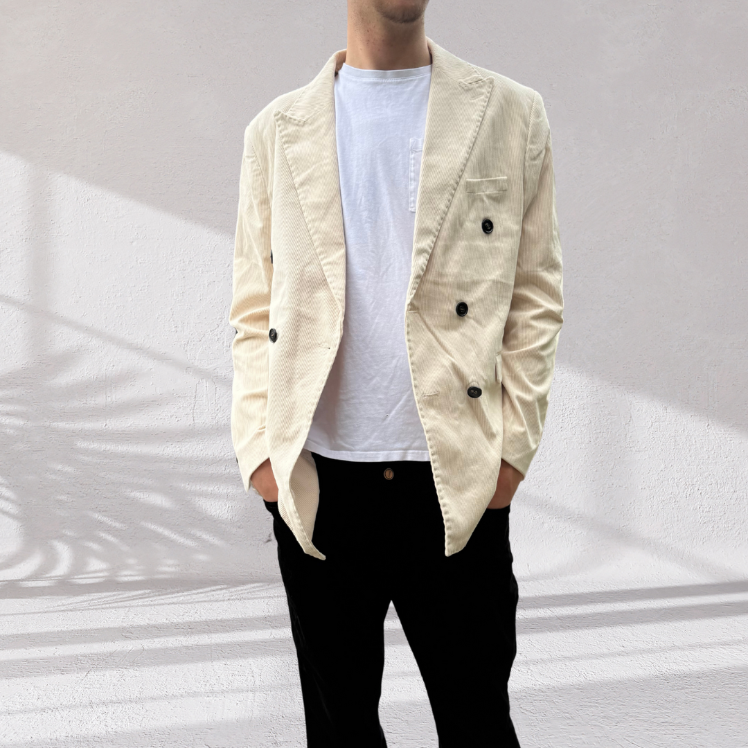 Blazer homme - Double-boutonnage - Velours côtelé - David