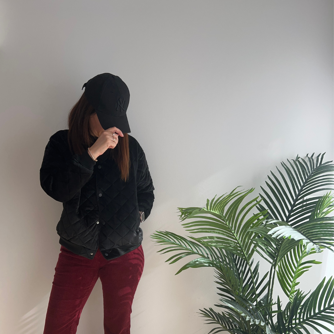 Blouson femme - matelassé - Velours - Célia
