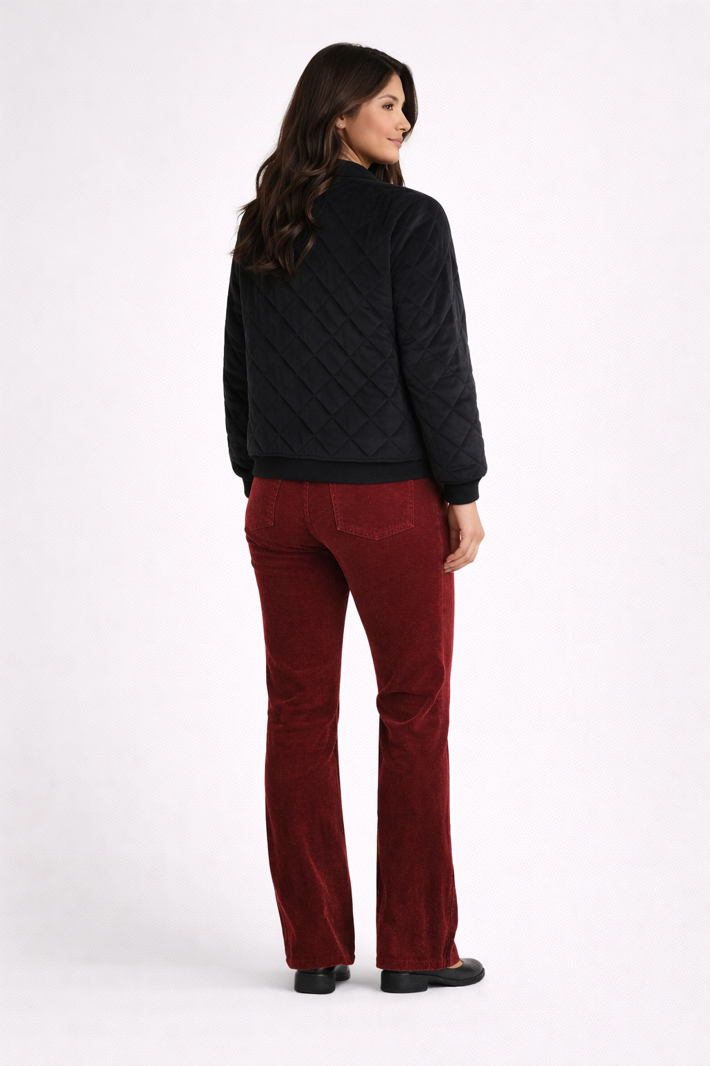 Pantalon femme - évasé - Velours côtelé - Ricarda