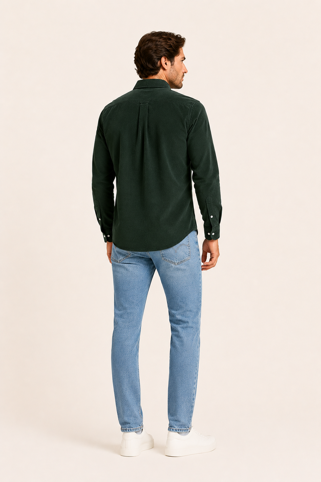 Bernard-Chemise homme en velours côtelé