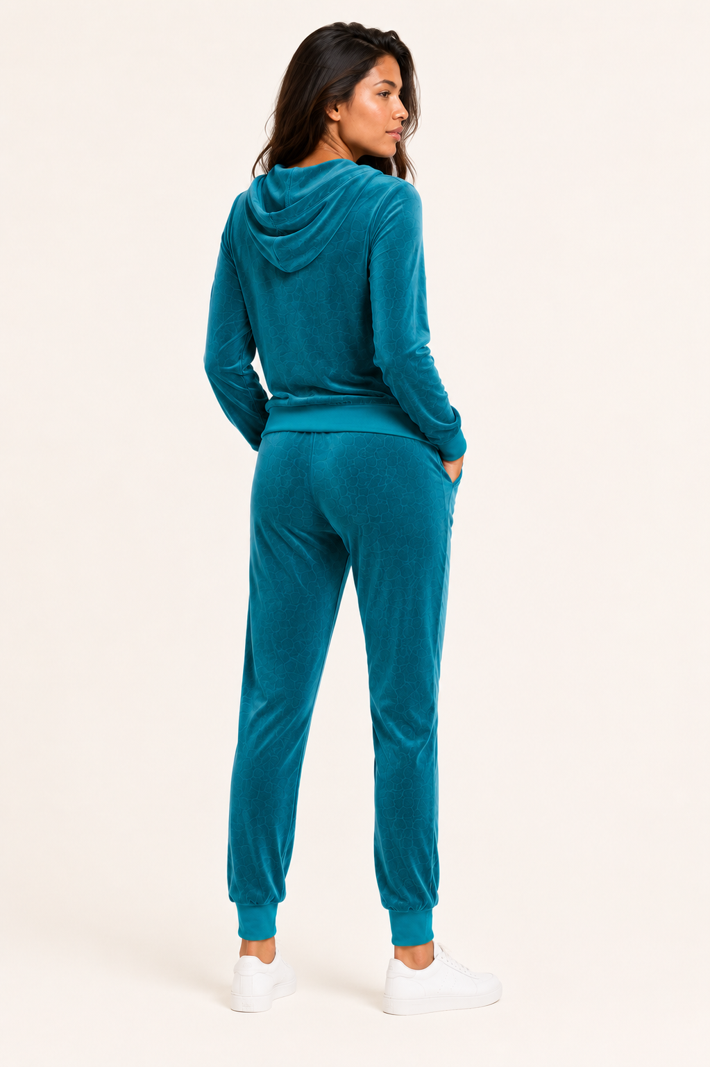 Justine- Ensemble jogging femme en velours