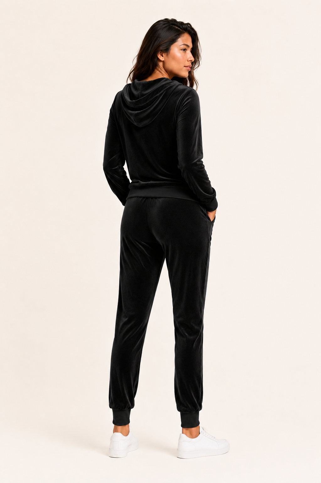 Justine- Ensemble jogging femme en velours