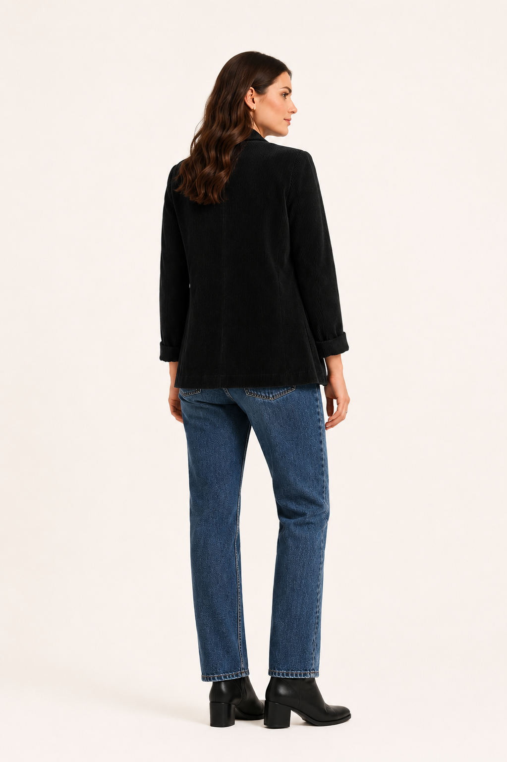 Gaëlle – Blazer en velours côtelé femme décontracté