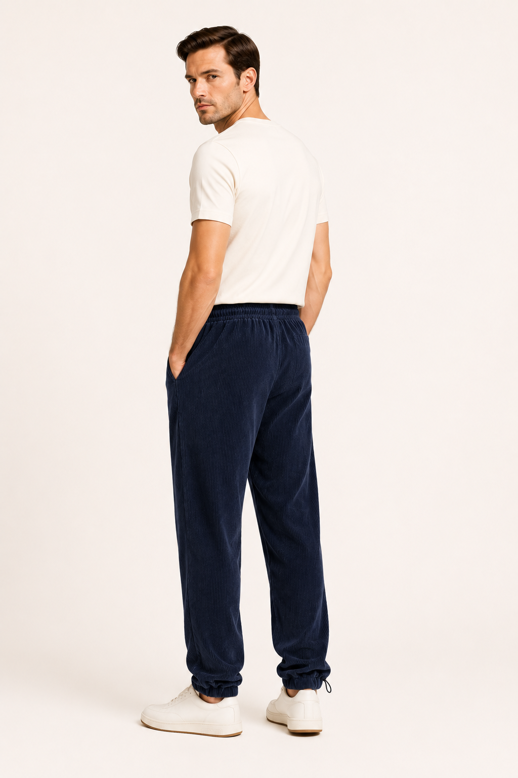 Florent-Pantalon homme en velours côtelé