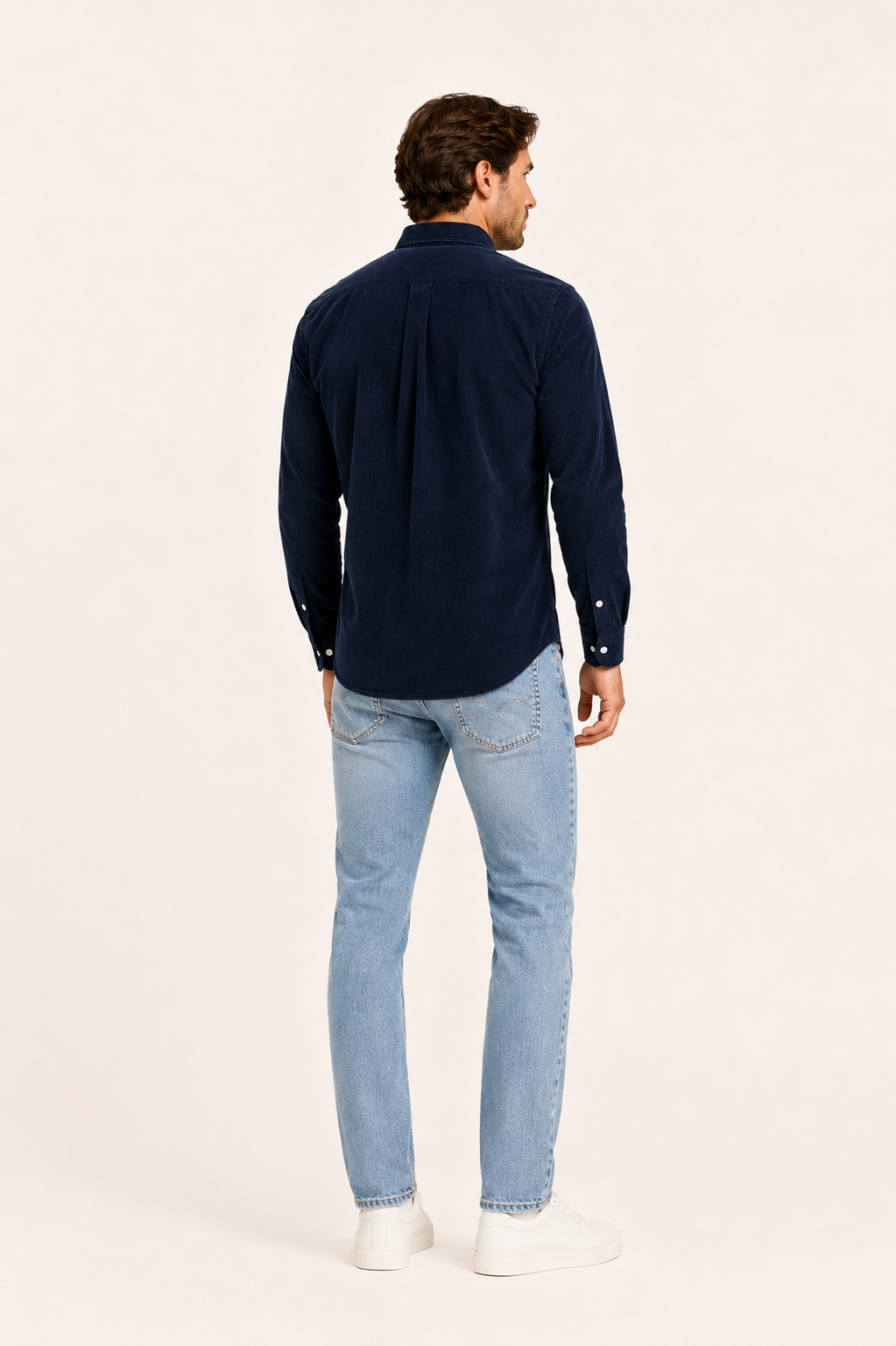 Bernard-Chemise homme en velours côtelé