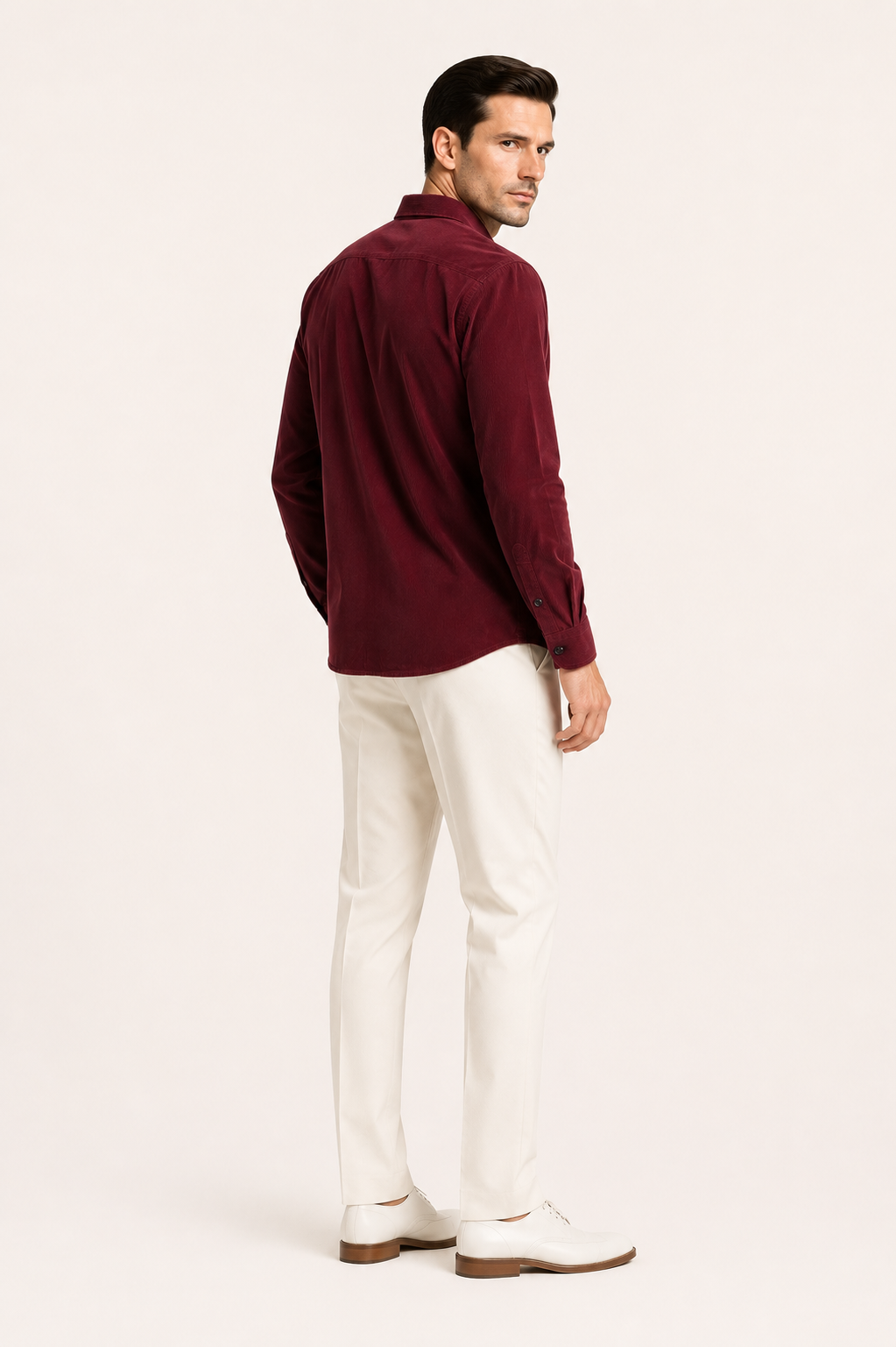 Ethan-Chemise en velours côtelé- poche poitrine