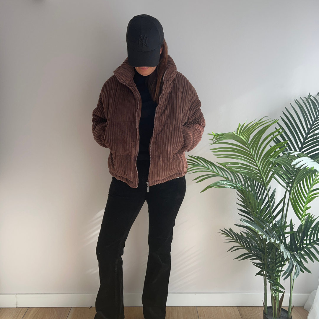Doudoune femme - streetwear - Velours côtelé - Lou