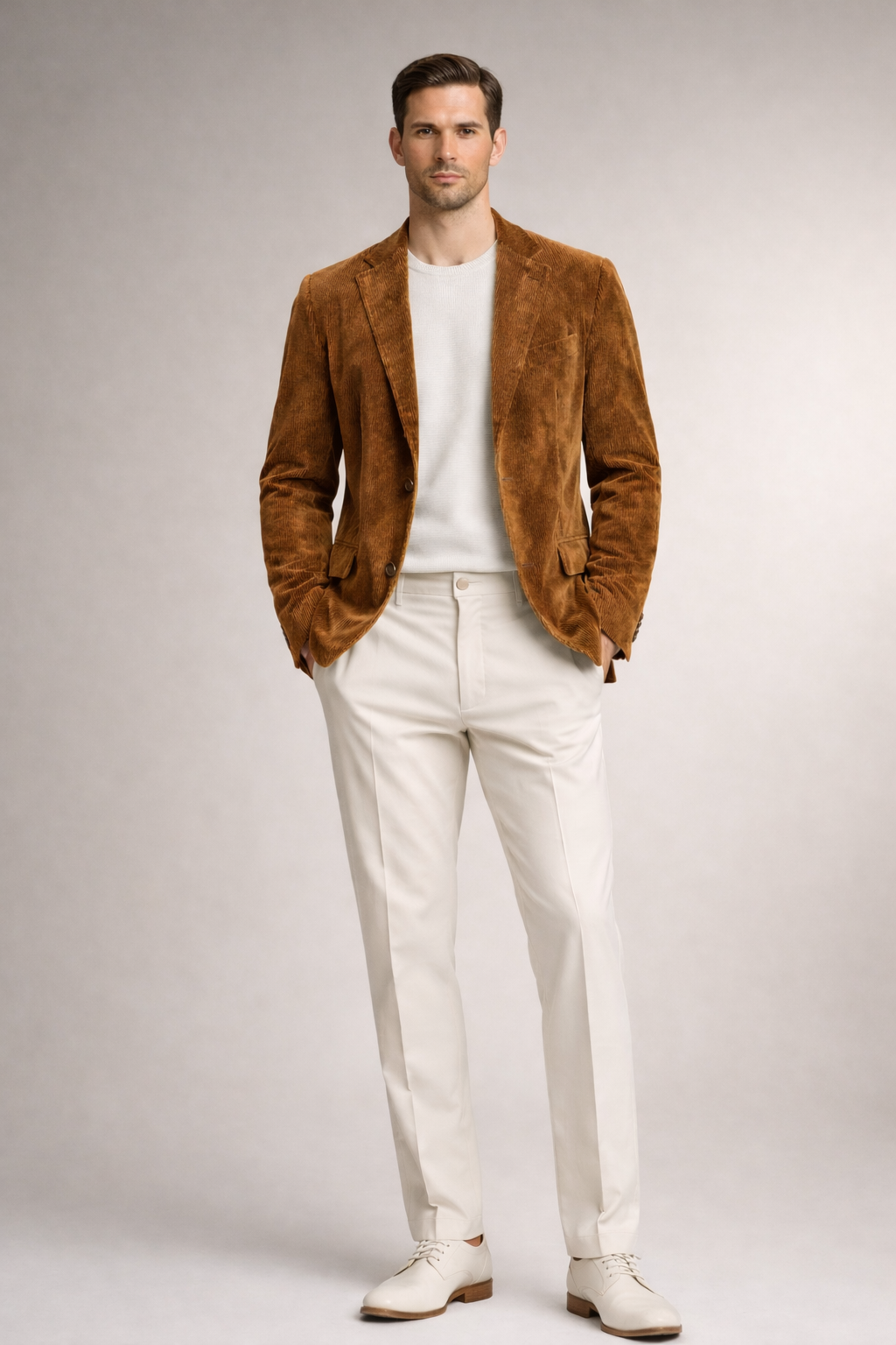 Aurélien – Blazer en velours côtelé homme décontracté