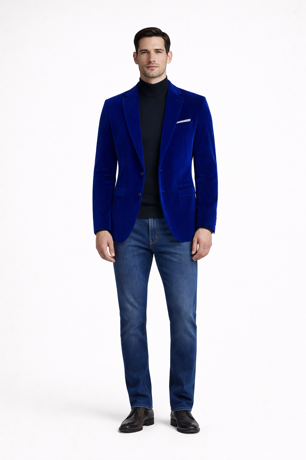 John-blazer homme en velours cintré
