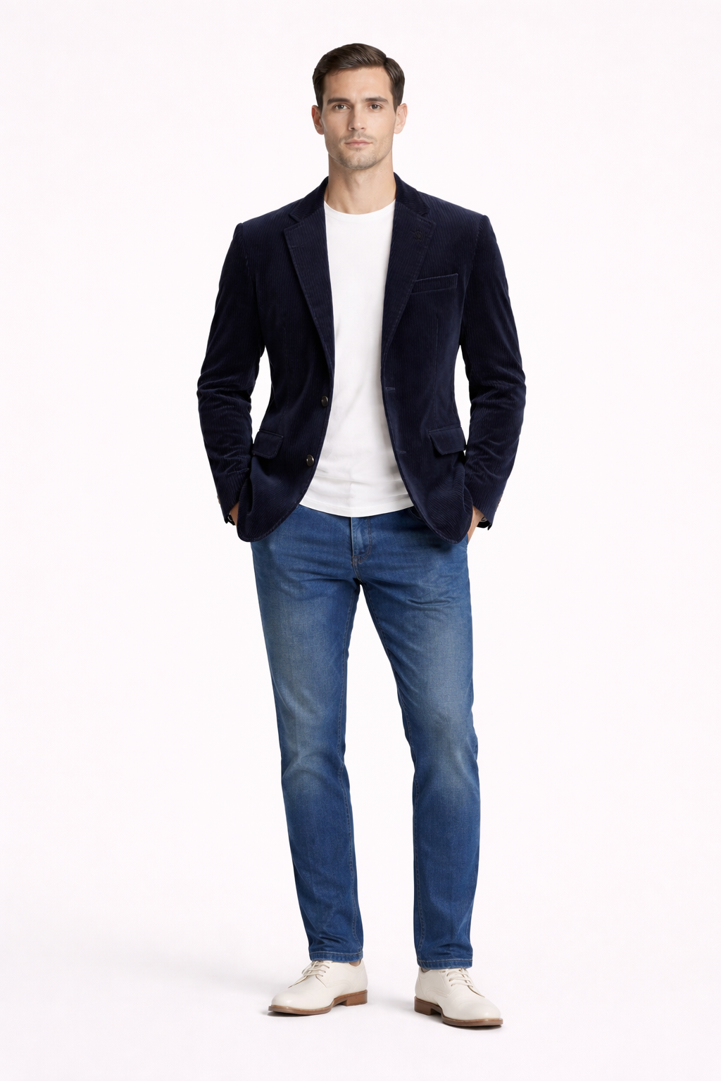 Aurélien – Blazer en velours côtelé homme décontracté