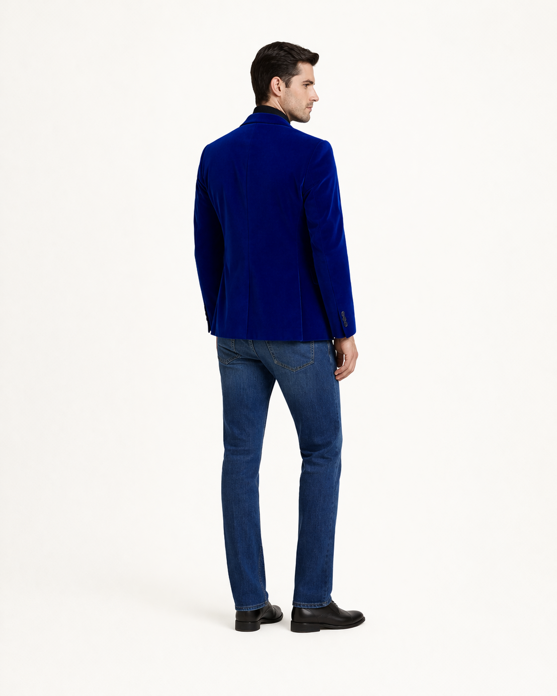 John-blazer homme en velours cintré