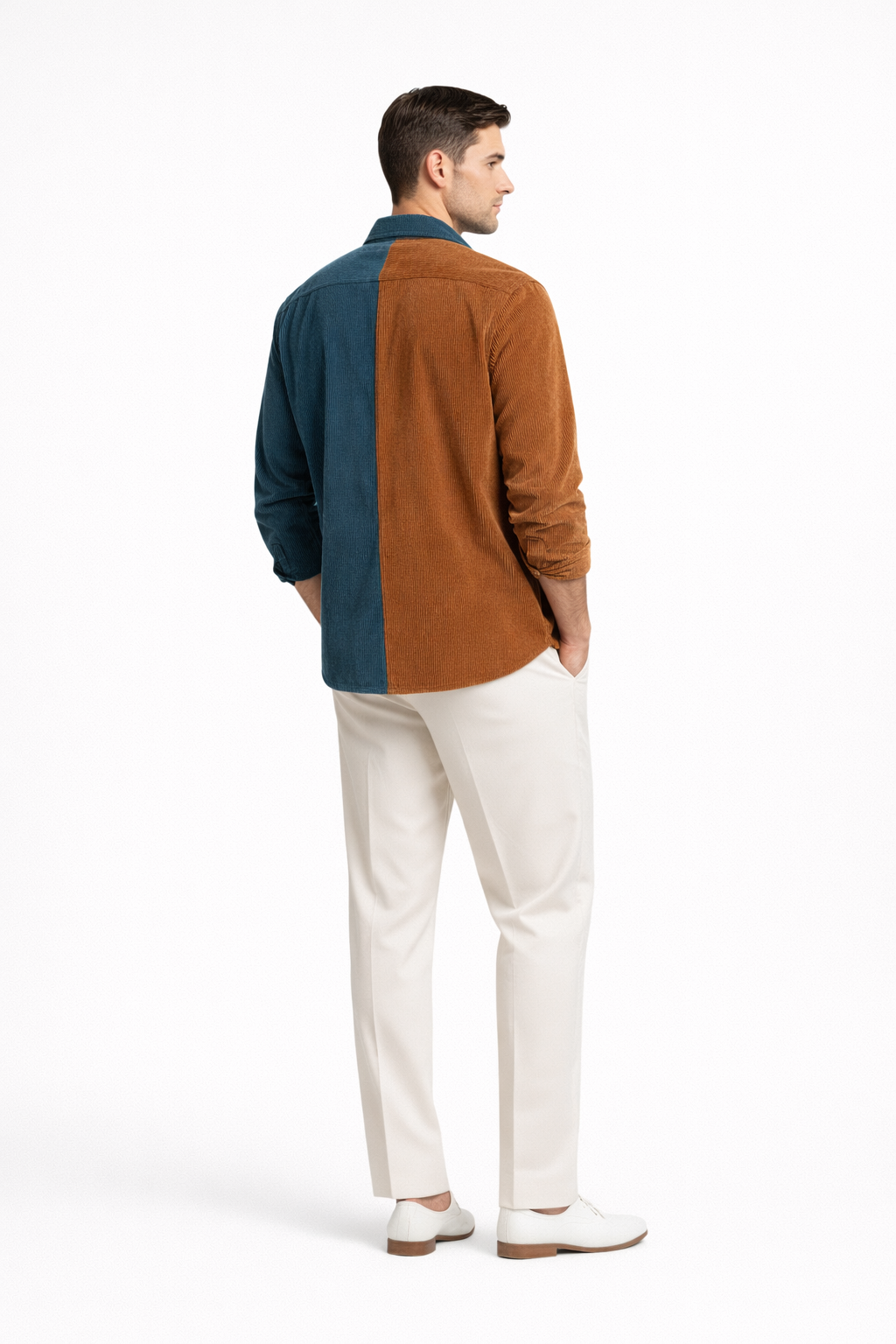 José-Sur chemise homme en velours côtelé