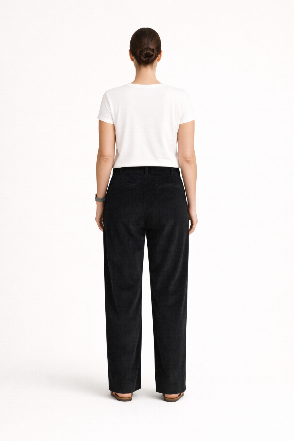 Pantalon femme - coupe droite - léger - Velours côtelé - Faustine