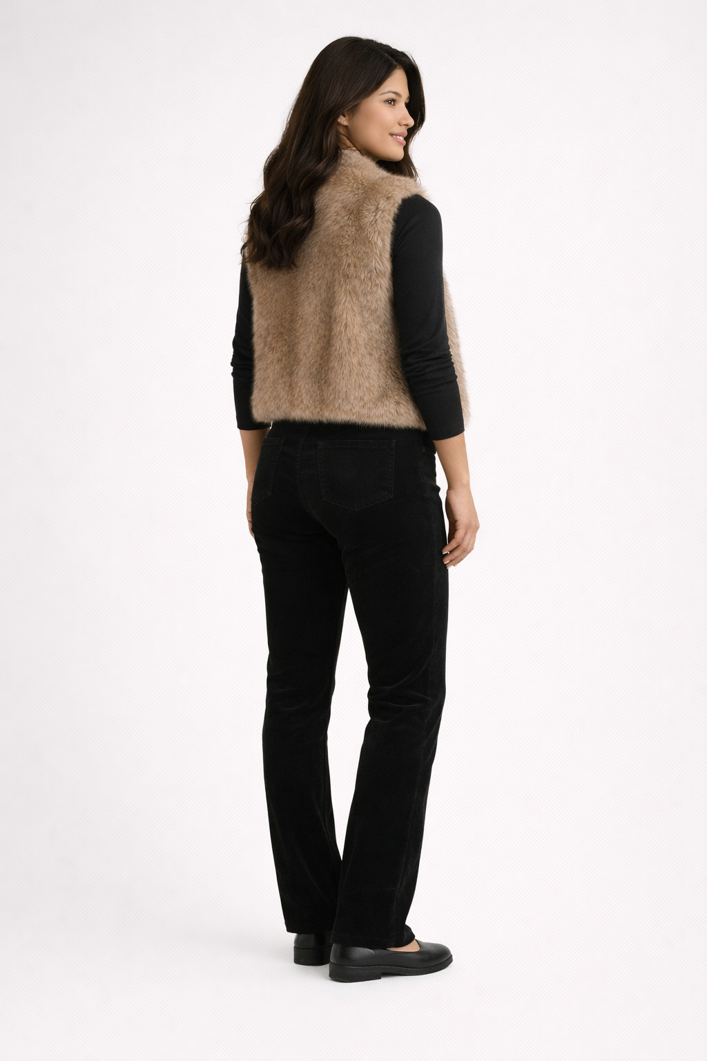 Pantalon femme - évasé - Velours côtelé - Ricarda