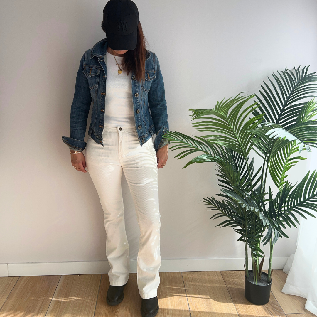Pantalon femme - évasé - Velours côtelé - Ricarda