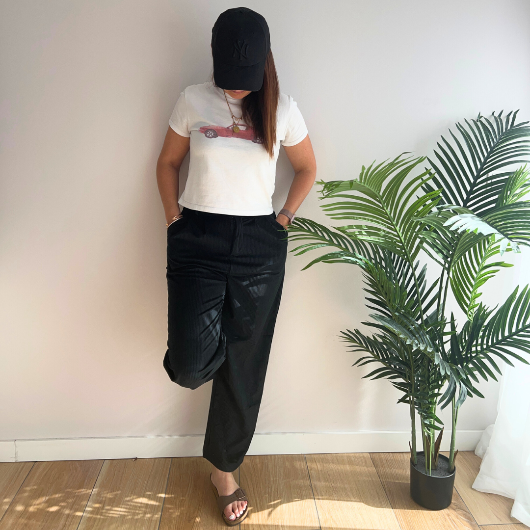 Pantalon femme - coupe droite - léger - Velours côtelé - Faustine