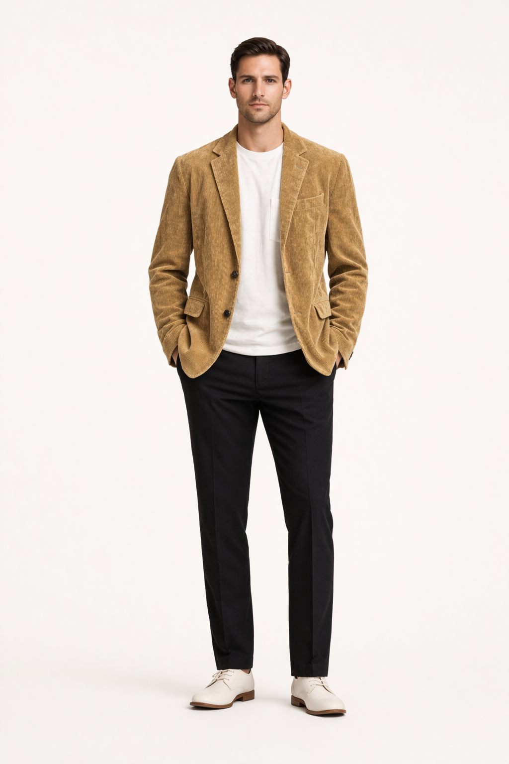 Aurélien – Blazer en velours côtelé homme décontracté
