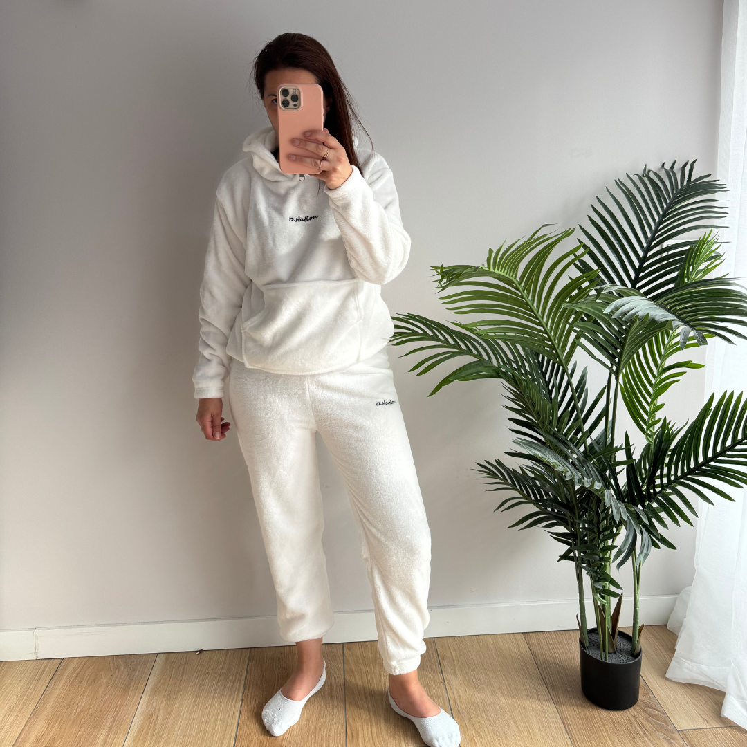 Pyjama femme chaud à-capuche - Velours - Pilou Pilou