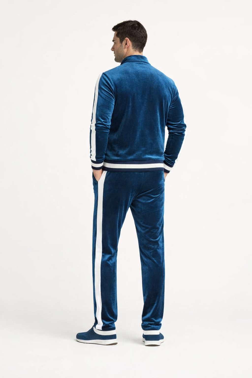 Raphaël-Ensemble jogging homme en velours-Bicolore