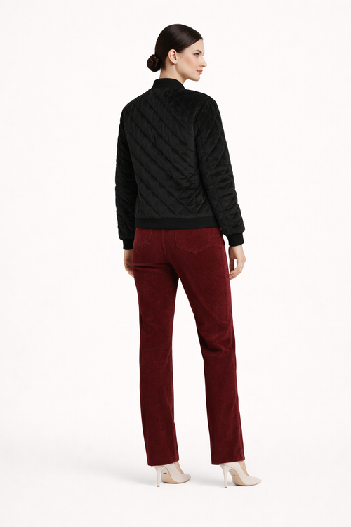 Célia – Blouson en velours femme matelassé