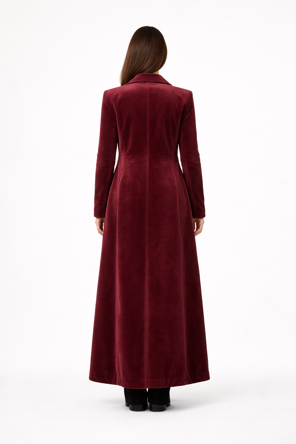 Manteau femme long  - Velours - Suzana