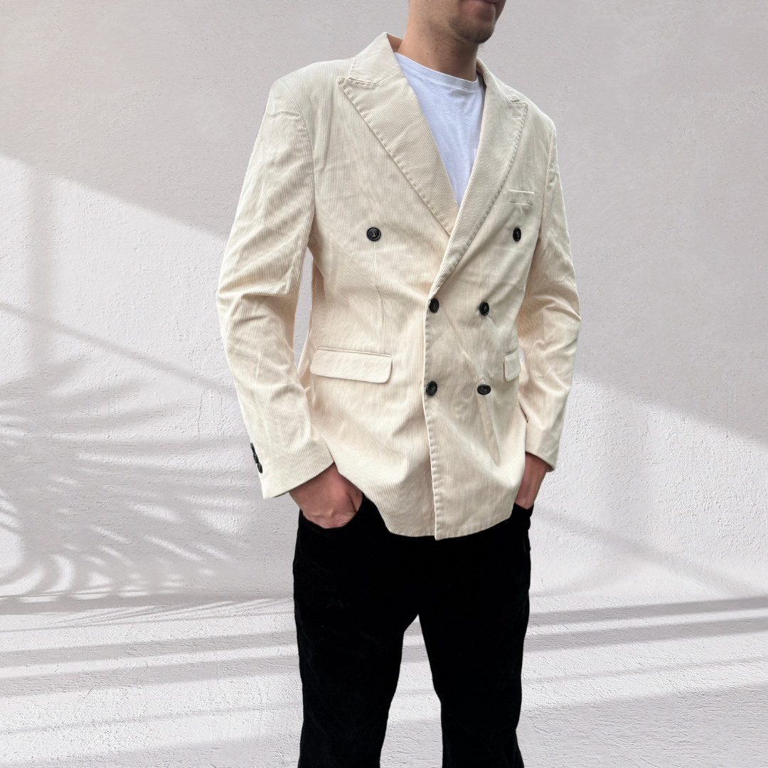 Blazer homme - Double-boutonnage - Velours côtelé - David