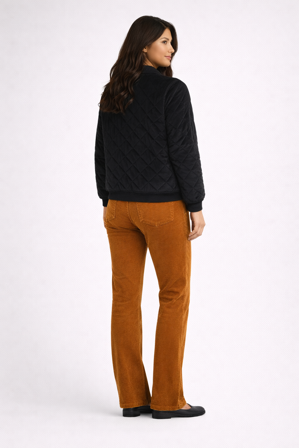 Pantalon femme - évasé - Velours côtelé - Ricarda