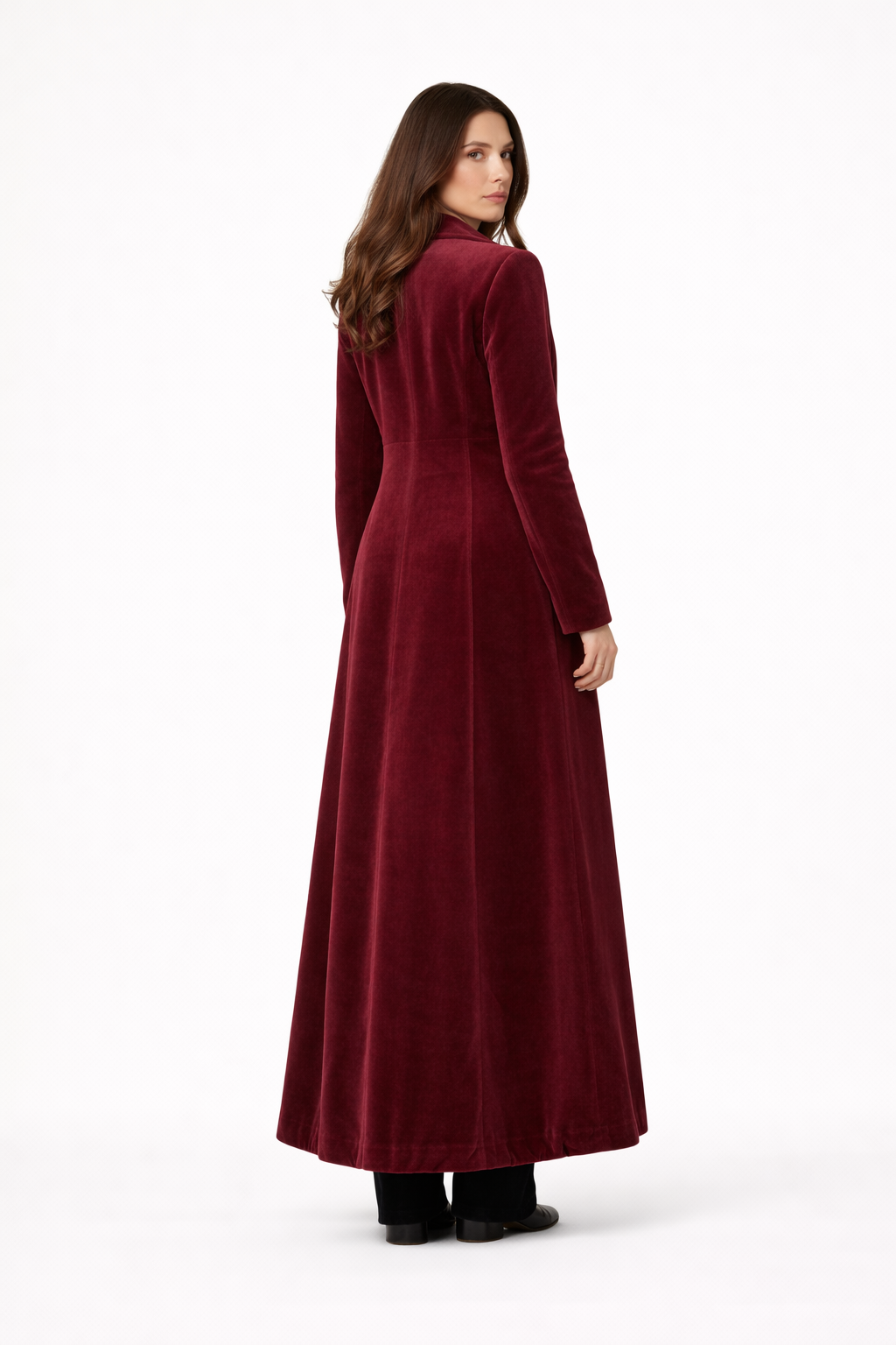 Manteau femme long  - Velours - Suzana