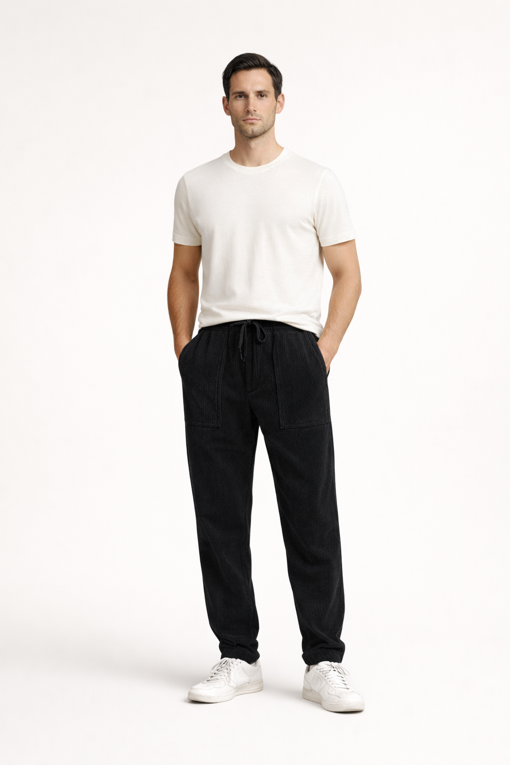 Esteban – Jogging en velours côtelé homme