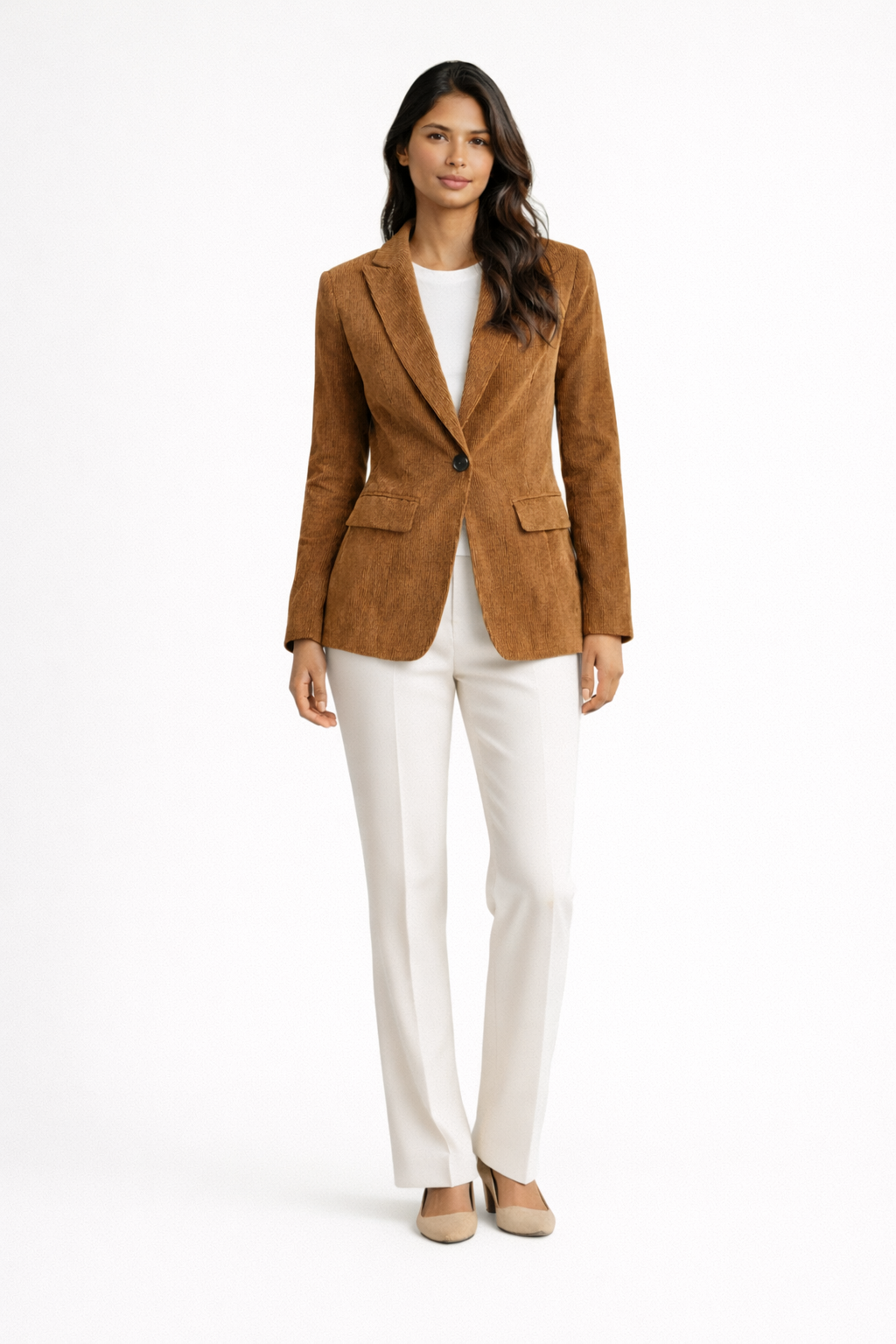 Blazer femme - Cintré - Velours  côtelé - Lydia