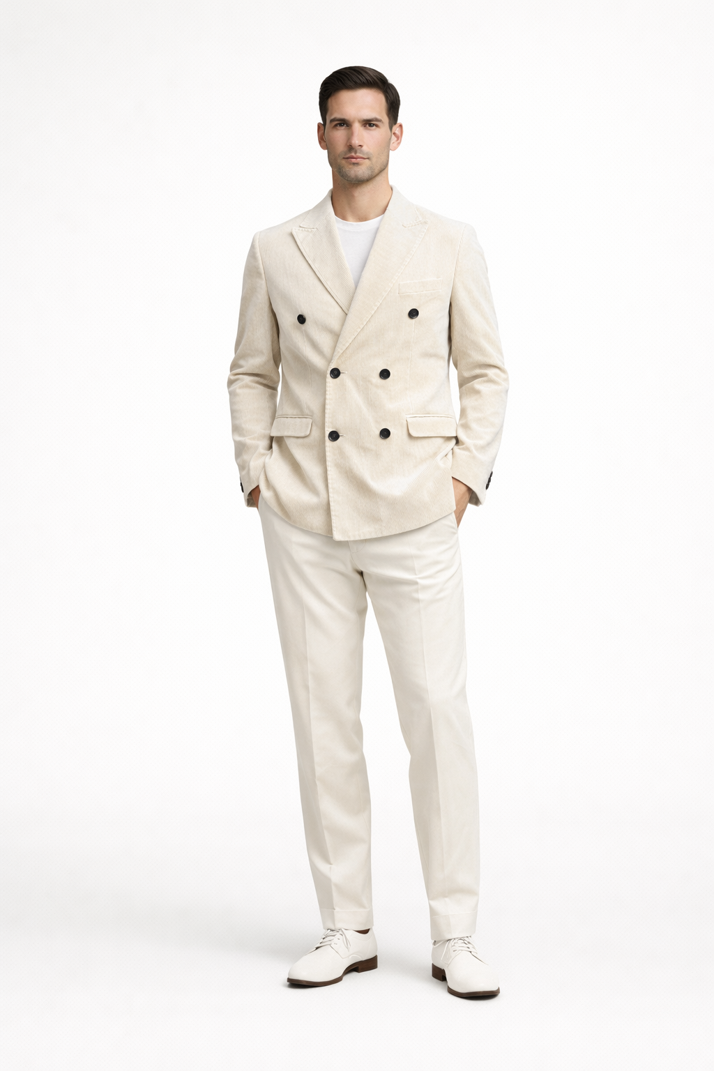 Blazer homme - Double-boutonnage - Velours côtelé - David